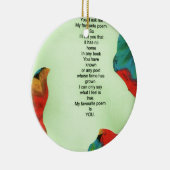 私のお気に入りの詩 セラミックオーナメント (右)