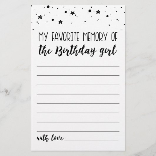 私のお気に入りの誕生日女の子パーティーゲームの記憶 (正面)