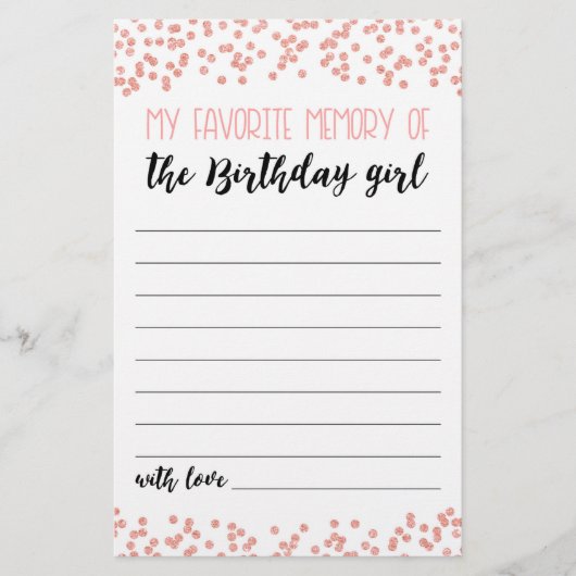 私のお気に入りの誕生日女の子パーティーゲームの記憶 (正面)