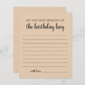 私のお気に入りの誕生日少年の記憶 (正面/裏面)
