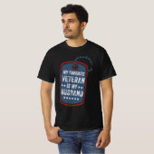 私のお気に入りの退役軍人は夫の退役軍人妻 Tシャツ (正面フル)