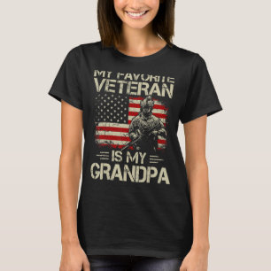 私のお気に入りの退役軍人は私のおじいちゃん戦闘靴Ame Tシャツ