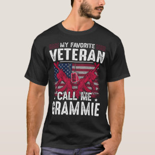 私のお気に入りの退役軍人は私のグラミー退役軍人日を呼ぶ Tシャツ