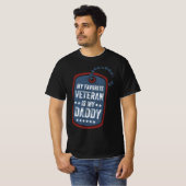 私のお気に入りの退役軍人は私のパパのプレゼントアイディア Tシャツ (正面フル)