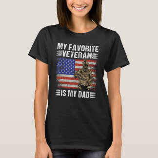 私のお気に入りの退役軍人は私のパパ父退役軍人日 Tシャツ