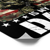 私のお気に入りの退役軍人は私のパパ退役軍人デイMemoria ポスター (角)