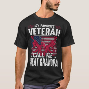 私のお気に入りの退役軍人は私をGRANDPA素晴らし退役軍人 Tシャツ