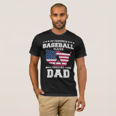 私のお気に入りの野球選手は私をパパと呼ぶ Tシャツ (正面フル)