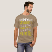 私のお気に入りの隠れ場所は音楽友達 Tシャツ (正面フル)