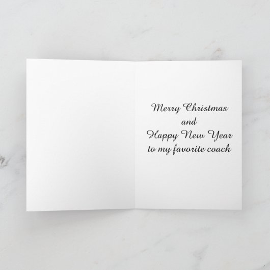 私のお気に入りの***コーチ***クリスマス シーズンカード (内部)