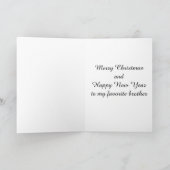 私のお気に入りの***弟***クリスマス シーズンカード (内部)
