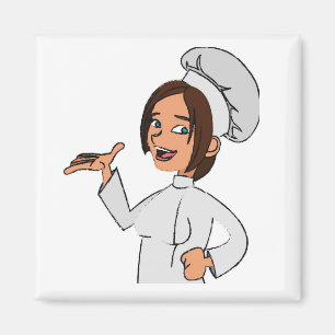 ***私のお気に入りのCHEF女性***磁石 マグネット