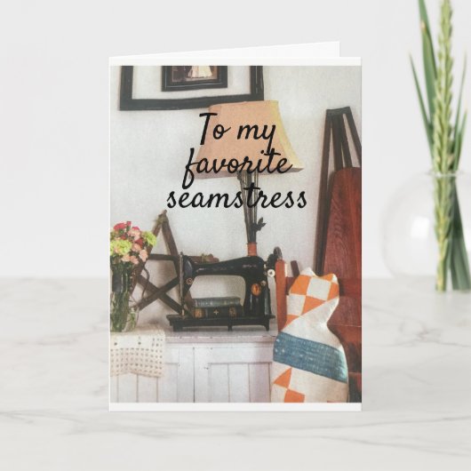 *私のお気に入りのSEAMSTRESS**ハッピーバースデーカード カード (正面)