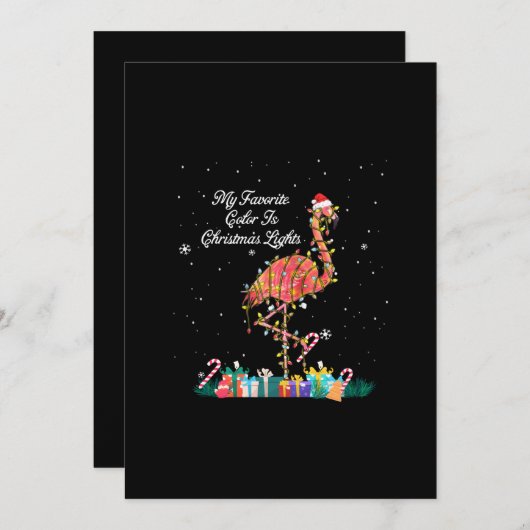 私のお気に入りはクリスマスライトのカモシカの衣装 シーズンカード (正面/裏面)