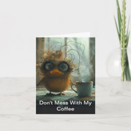 私のお洒落コーヒーに鳥が混じらない シーズンカード