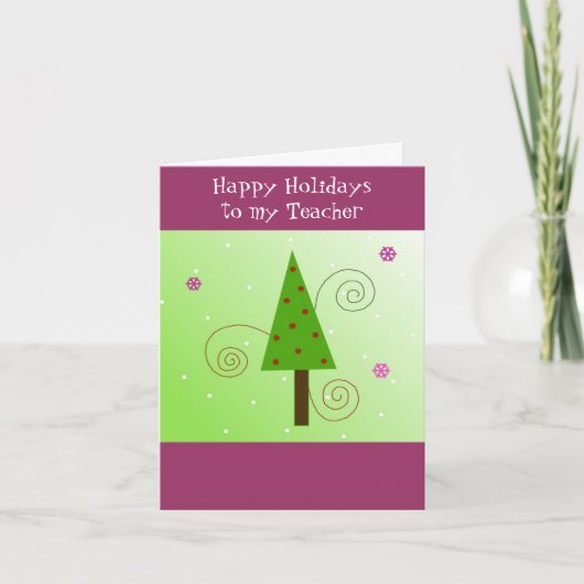 私のお洒落先生の木 シーズンカード (正面)