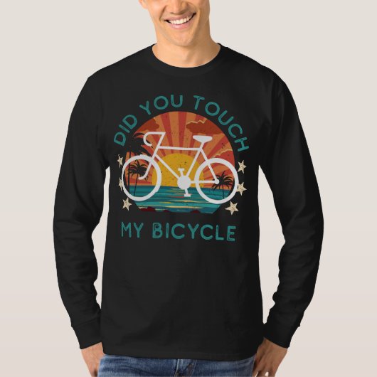 私のお洒落自転車のT字をTouchしたよくはしゃぐ- C Tシャツ (正面)