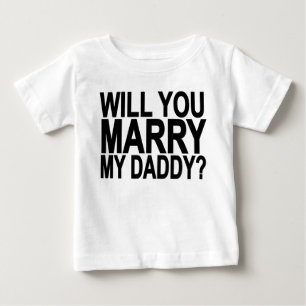 私のお父さんと私ベビー及び幼児Shirts.png結婚して下さい ベビーTシャツ