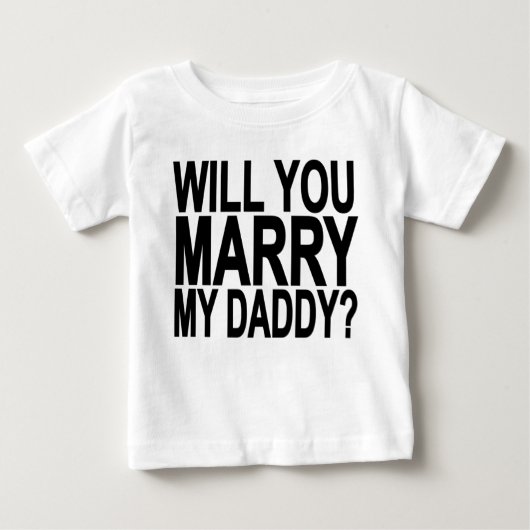 私のお父さんと私ベビー及び幼児Shirts.png結婚して下さい ベビーTシャツ (正面)