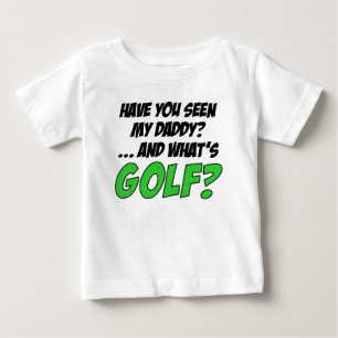 私のお父さんのおもしろいなゴルフ見られる ベビーTシャツ