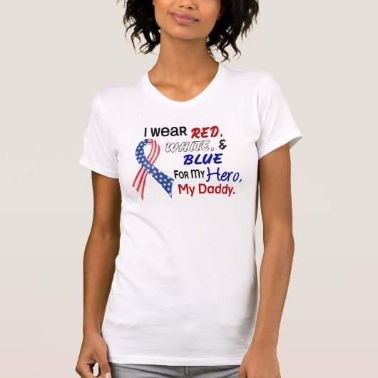 私のお父さんのための赤白青 Tシャツ (正面)