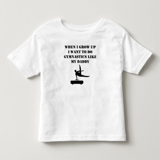 私のお父さんのような体操をして下さい トドラーTシャツ (正面)