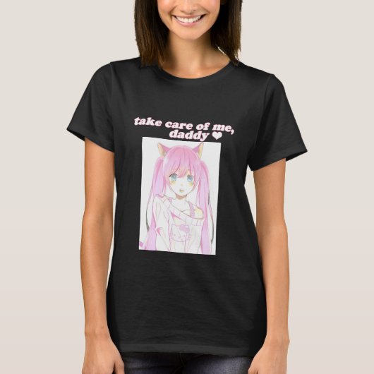 私のお父さんのワイシャツを世話して下さい Tシャツ (正面)