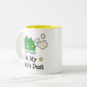 私のお父さんの塵のランナーのマグを食べて下さい ツートーンマグカップ (正面左)