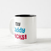 私のお父さんの石 ツートーンマグカップ (正面左)