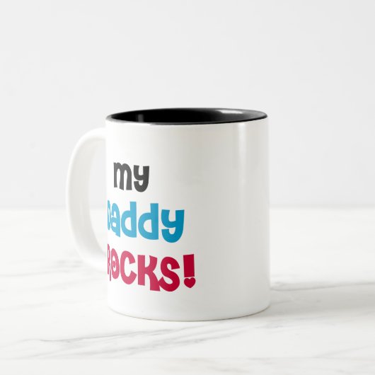 私のお父さんの石 ツートーンマグカップ (正面左)