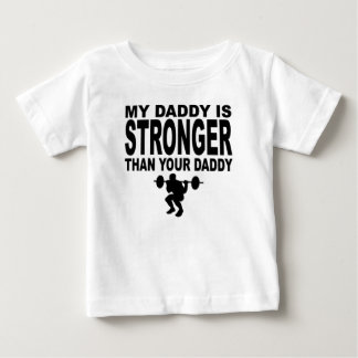 私のお父さんはあなたのお父さんより強いです ベビーTシャツ