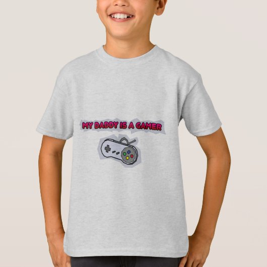 私のお父さんはゲーマーです Tシャツ (正面)
