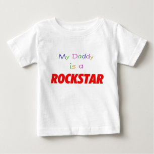 私のお父さんはロックスターです ベビーTシャツ