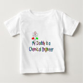 私のお父さんは化学エンジニアの子供のワイシャツです ベビーTシャツ (正面)