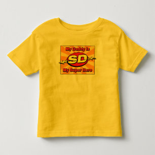 私のお父さんは私の英雄です トドラーTシャツ