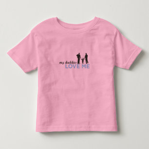 私のお父さんは私を愛します トドラーTシャツ