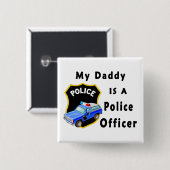 私のお父さんは警官です 缶バッジ (正面&裏面)