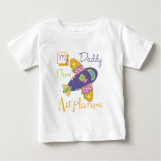 私のお父さんは飛行機を飛ばします ベビーTシャツ