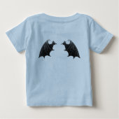 "私のお父さん入れ墨"のベビーのワイシャツ ベビーTシャツ (裏面)