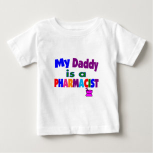 "私のお父さん子供へ薬剤師"のギフトです ベビーTシャツ