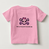 私のお父さんIsAのバイクもしくは自転車に乗る人 ベビーTシャツ (裏面)