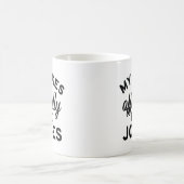 私のお笑いは公式のパパお笑い コーヒーマグカップ (中央)