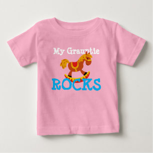 「私のお花の岩だ!」 ベビーTシャツ