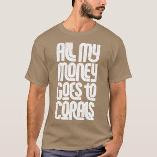 私のお金は全てサンゴ水族館のサおもしろいートワットに Tシャツ