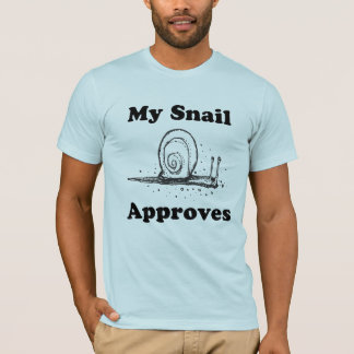 私のかたつむりは承認します Tシャツ