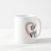 私のかわいいピンクのハート コーヒーマグカップ (正面右)