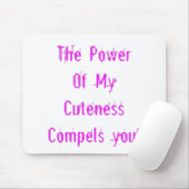 私のかわいい力 ピンク マウスパッド (マウス)