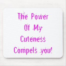 私のかわいい力 ピンク マウスパッド
