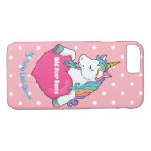 私のかわいらし小さなユニコーンカスタマイズのiPhoneのケース Case-Mate iPhoneケース (裏面(横))