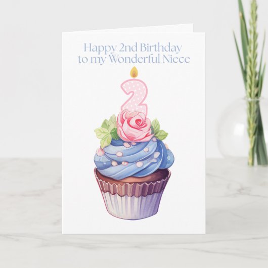 私のかわいらし素敵な姪への誕生日おめでとう カード (正面)